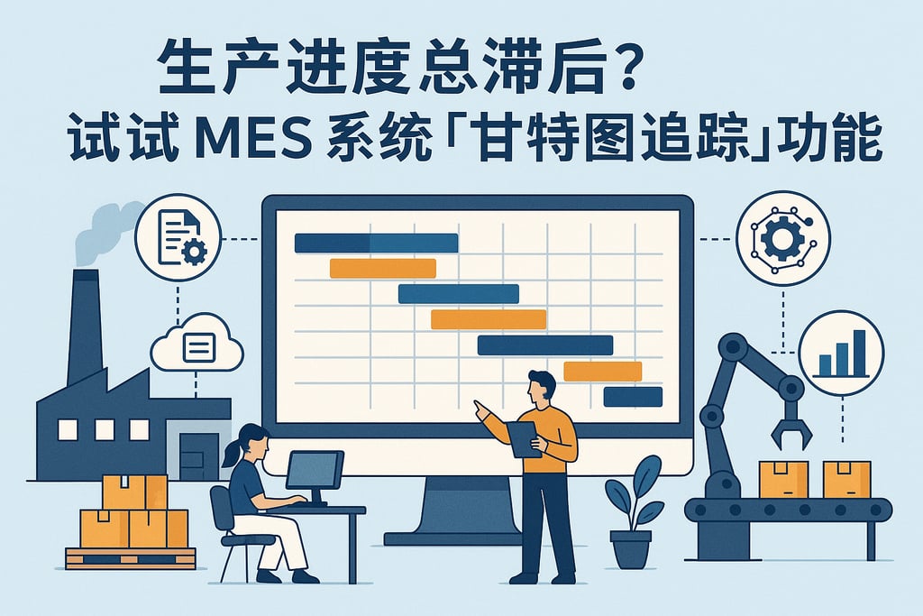 生产进度总滞后？试试 MES 系统「甘特图追踪」功能